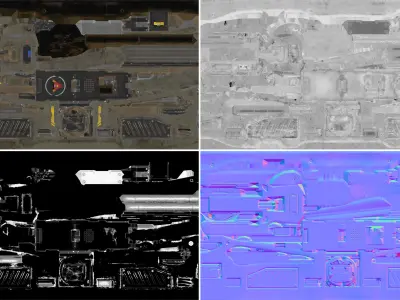 Sci-Fi Toolbox - Game ready optimized model Low-poly 3D model