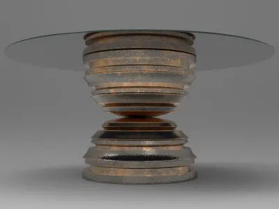 Osus Side Table Low-poly 3D model