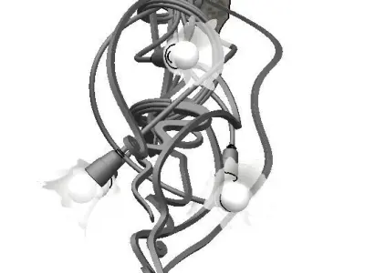 Chandelier twisted 3D model