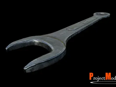 Wrench-Version002 wrench Low-poly 3D model