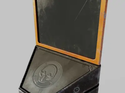 cyberpunk stand platform - PBR  Low-poly 3D model