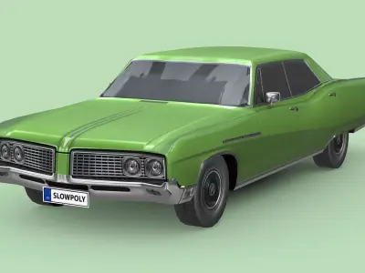 Buick Electra 225 1968 Low-poly 3D model