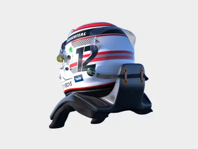 Racing Helmet 3D model 3D model
