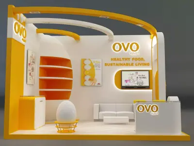Booth Exhibition Stand a654b 3D model