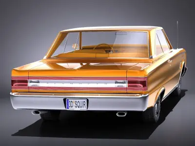 Plymouth GTX 1967 VRAY 3D model