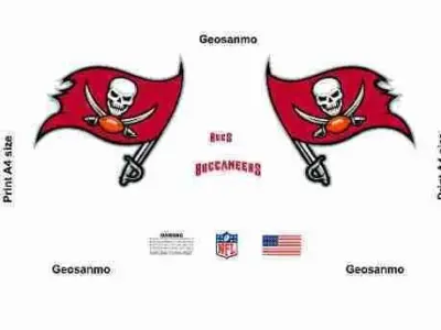 Printable High Resolution NFL Helmet Decals Pack 4 3D print model