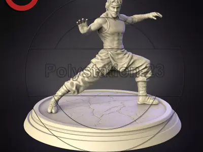Character statue figure martial artist v1 3D print model