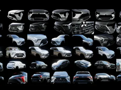 Mitsubishi XForce 3D model
