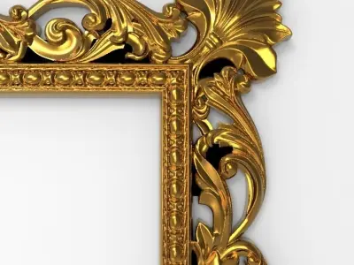 carved frame  3D print model