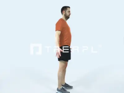 Portrait 09J Animated Rigged Sports Man Low-poly 3D model