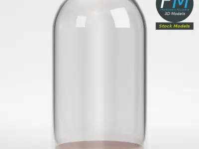 Glass dome with base 3D model