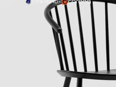 Johansson J64 Chair by Fredericia - C4D and Corona Renderer 3D model