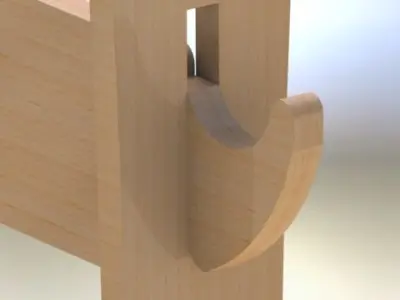 Wooden playstand Free 3D model