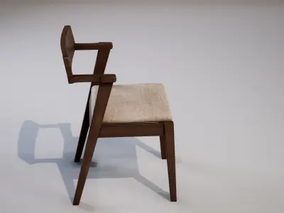 Chair 02 Low-poly 3D model