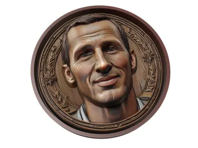 Giorgio Chiellini Footballer Medallion 3D print model