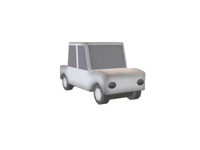 Cartoon Car v1 005 Low-poly 3D model