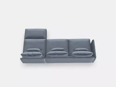 SODERHAMN 4-seat sofa 1 Low-poly 3D model