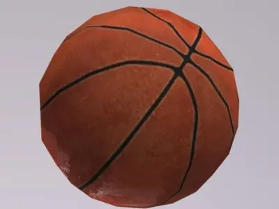 Basket Ball Low-poly 3D model