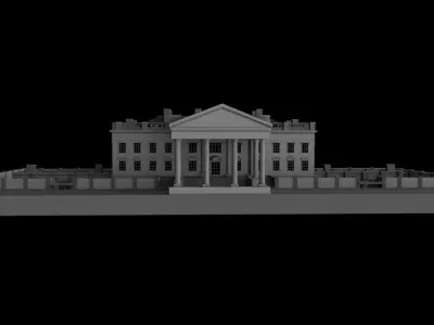 3d model White House Free 3D model