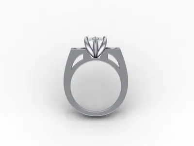 Diamond ring 3D print model