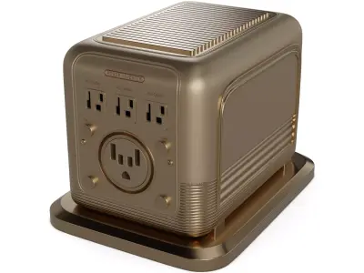 Car power inverter 3D model