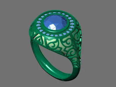 STL 3DM Gents Rings Ready Models Mens Rings 3D print model 3D print model