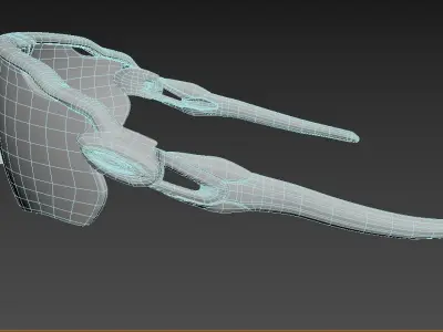 Oakley Radar EV Path sunglasses Low-poly 3D model