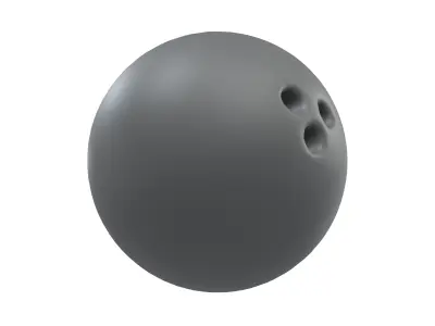 Bowling Ball v1 001 Low-poly 3D model
