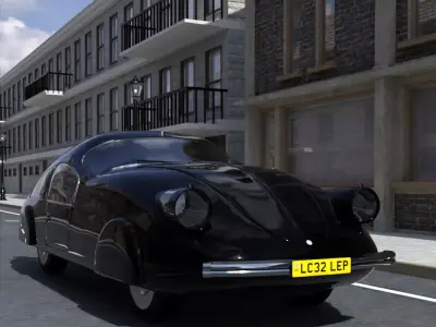 Atomic Car - Blue Angel 3D model