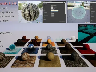 Materials Pack BPR Unreal Engine4 V3 Tessellation Texture