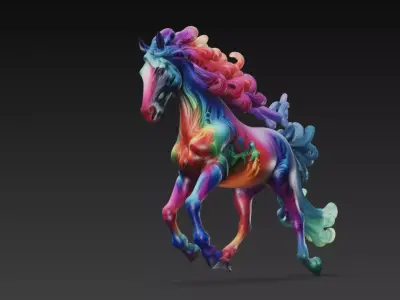 Christmas Creations - Magic Horse 3D print model