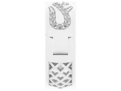 Earrings geometry with diamonds 3D print model