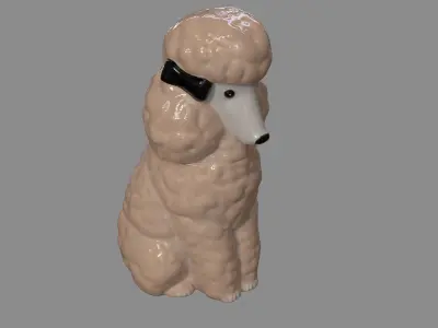 Ceramic Poodle 3D model