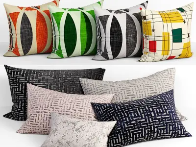50 Decorative set pillow 450-499 3D model