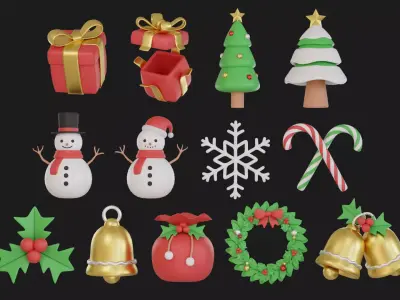 Christmas Pack 3D model