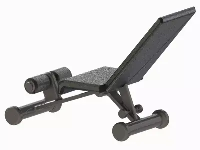 Foldable Gym Bench Press 3D print model