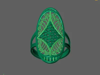 Women Long Ring Ready STL 3DM Models Womens Ring Long models 3D print model