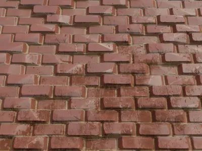 Stylized Brick Wall 02 Texture