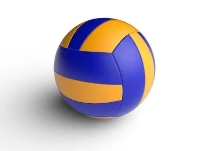 Voleyball Ball M01C Low-poly 3D model