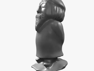 Wizard Statue 3D model