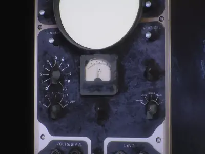 OSCILLOSCOPE GAME MODEL FBX Low-poly 3D model