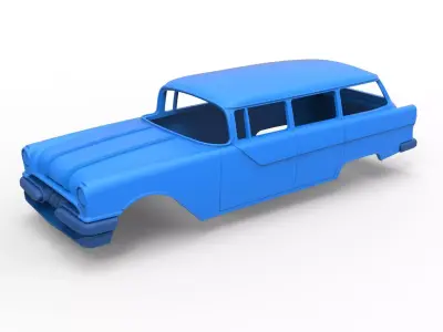 Shell Pontiac Chieftain 1955 Scale 1 to 24 3D print model