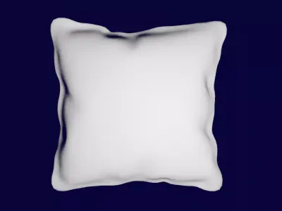 Pillow white Free 3D model