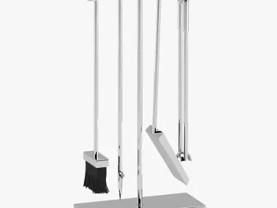 Accessories 01 fireplace 3D model