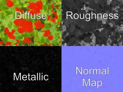 Tomato Plant Detailed Texture model pack Low-poly 3D model