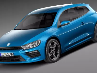 Volkswagen Scirocco R 2015 3D model