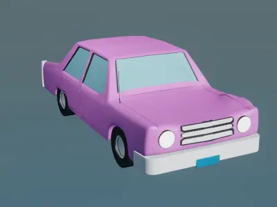 The Simpsons Family Car 3D model