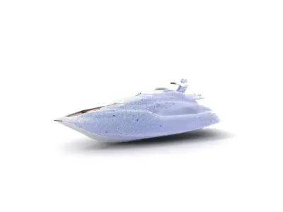 Sleek Yacht model pack Low-poly 3D model
