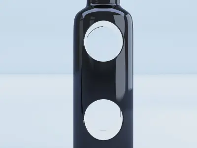 Black Containter Glass 3D model