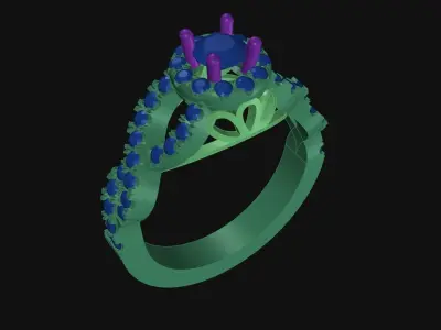 Ladies Ring 3D print model
